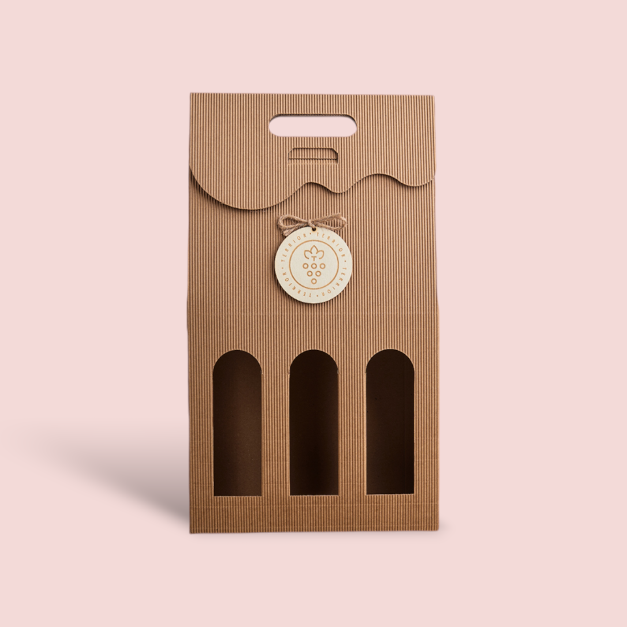 Nosidełko z okienkiem naturalne potrójne zawieszka TERRIOR